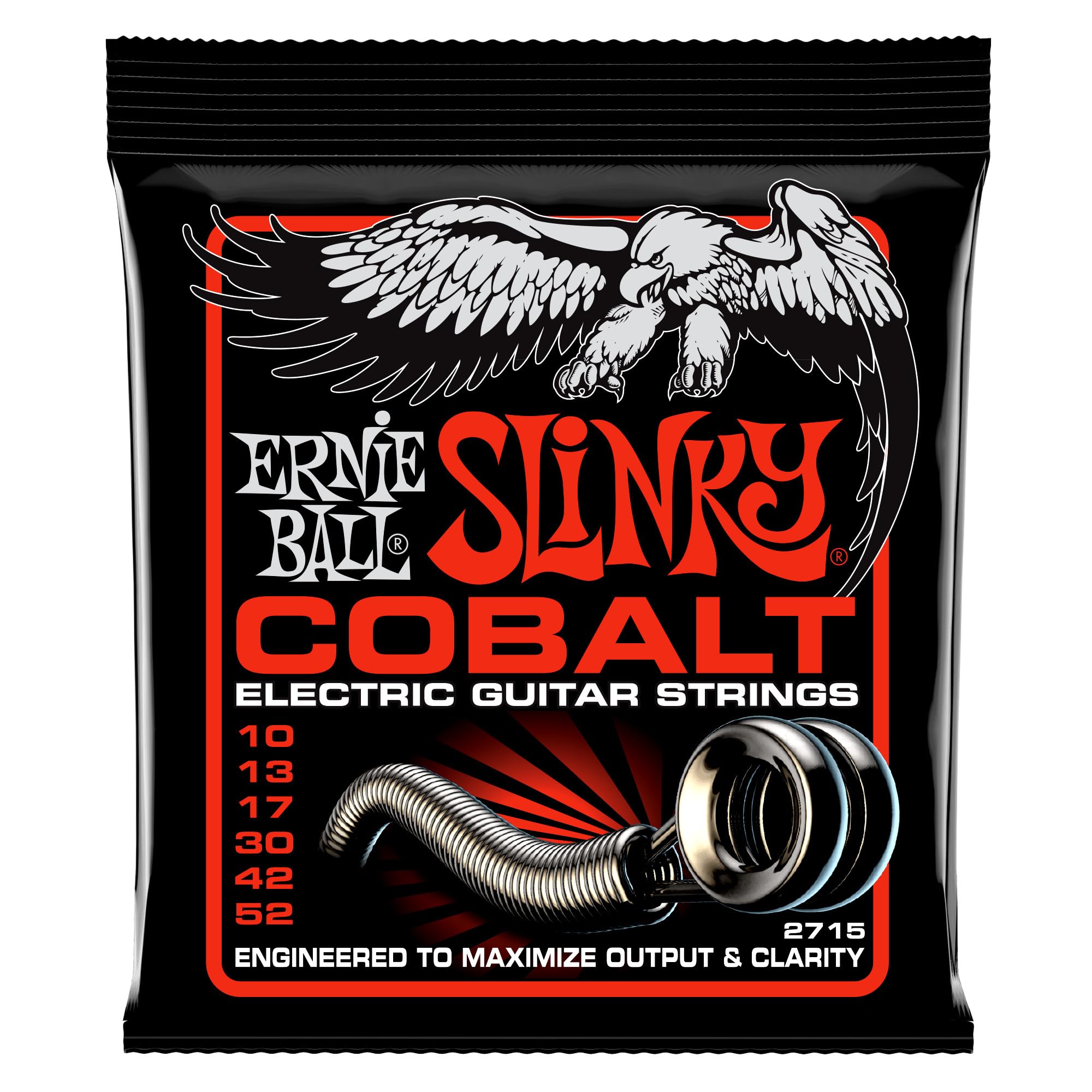 Ernie Ball Skinny Top Heavy Bottom Slinky Cobalt Electric Guitar Strings, 10-52 | Zoso Music Sdn Bhd