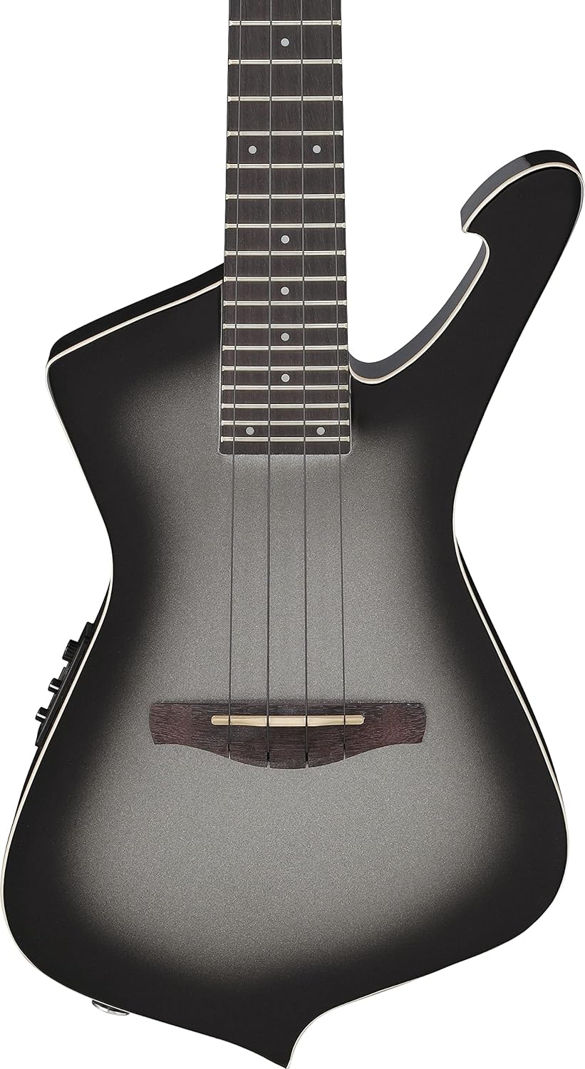 Ibanez UICT100 Iceman Electric Tenor Ukulele - Metallic Gray Sunburst | Zoso Music Sdn Bhd