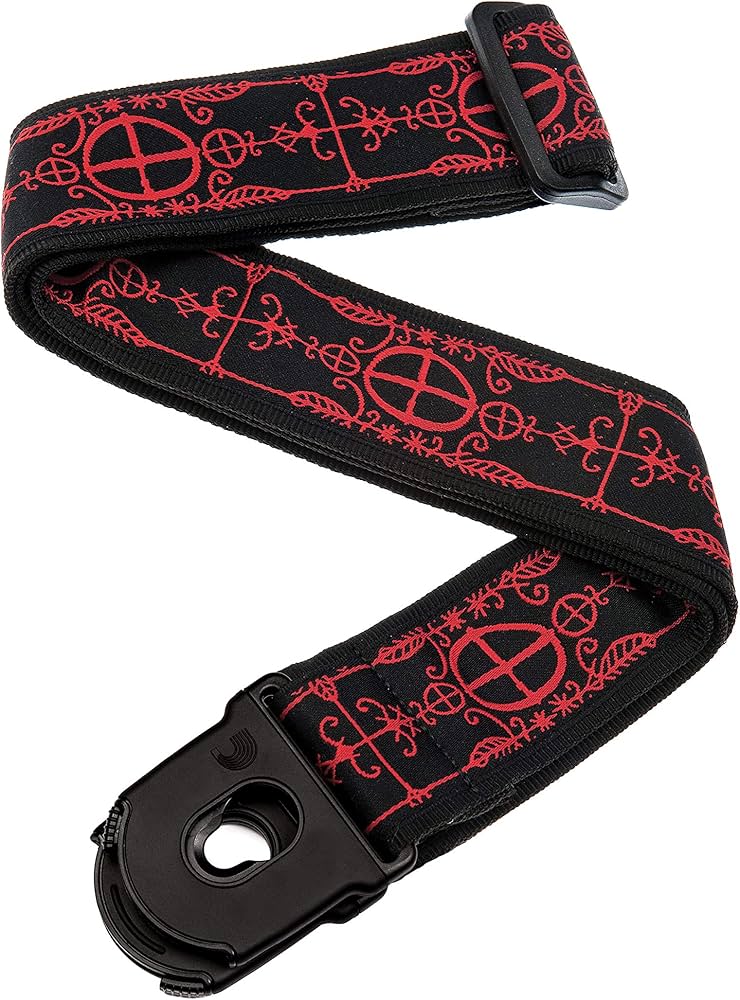 D’addario 50pla12 Planet Lock Guitar Strap, Voodoo | Zoso Music Sdn Bhd