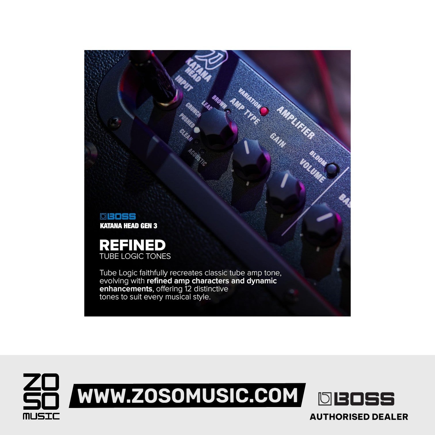 Boss Katana Head Gen 3 100-watt Guitar Amplifier Head |  BOSS |  AMPLIFIER-CABINET |  Zoso Music