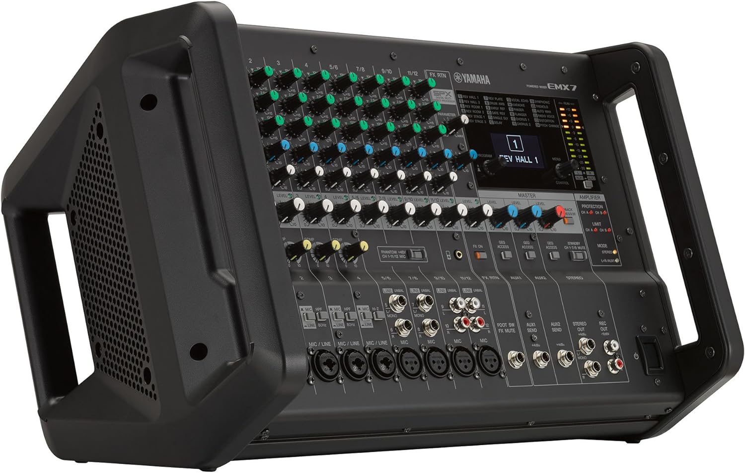Yamaha EMX7 12-channel 1420W Powered Mixer |  YAMAHA PRO AUDIO |  MIXER-POWERED |  Zoso Music