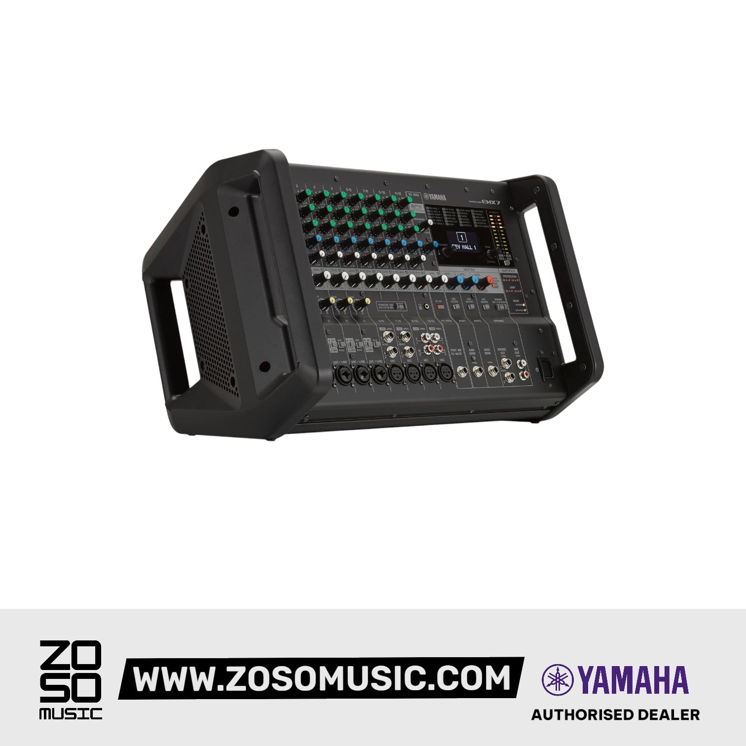 Yamaha EMX7 12-channel 1420W Powered Mixer |  YAMAHA PRO AUDIO |  MIXER-POWERED |  Zoso Music