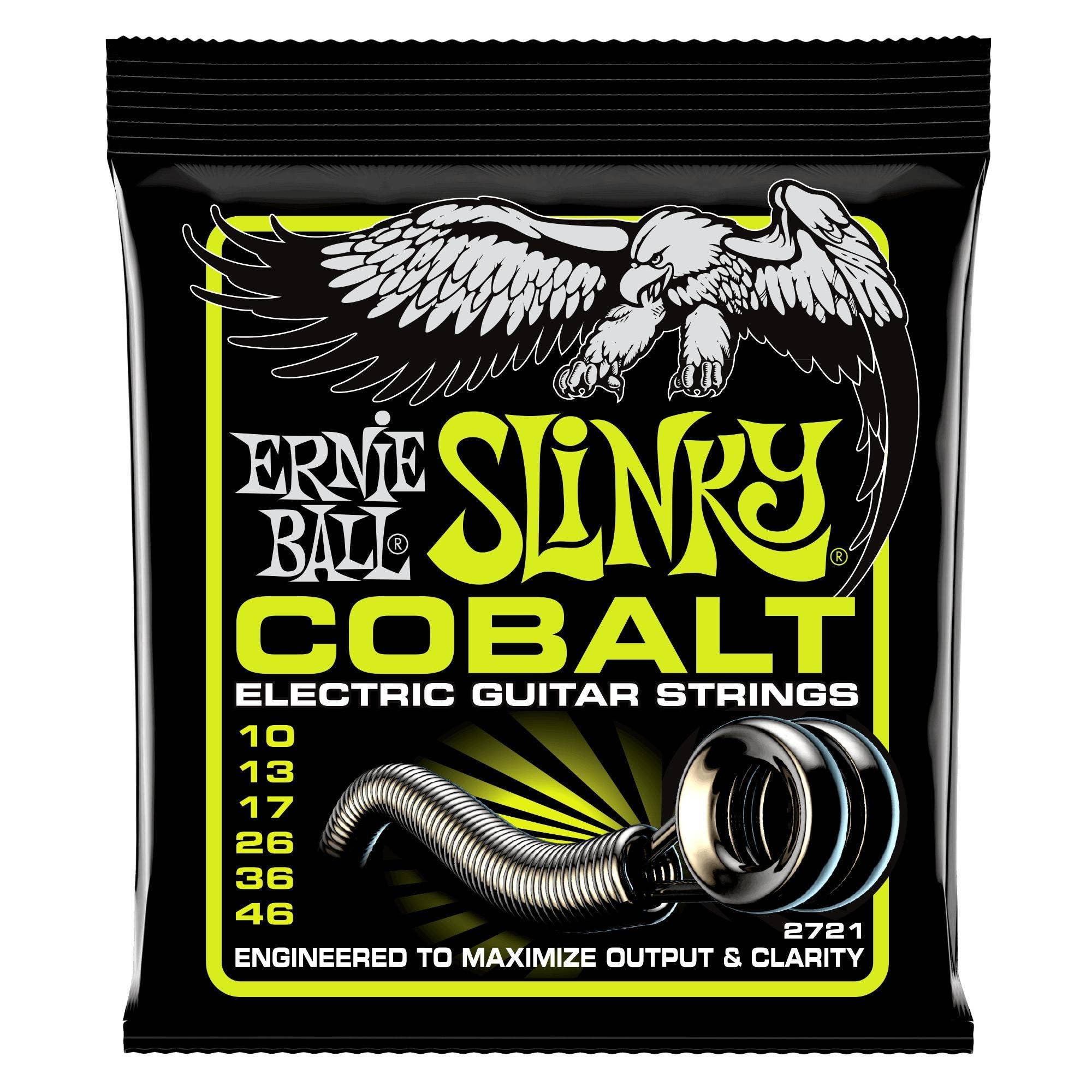 Ernie Ball Regular Slinky Cobalt Electric Guitar Strings, 10-46 | Zoso Music Sdn Bhd