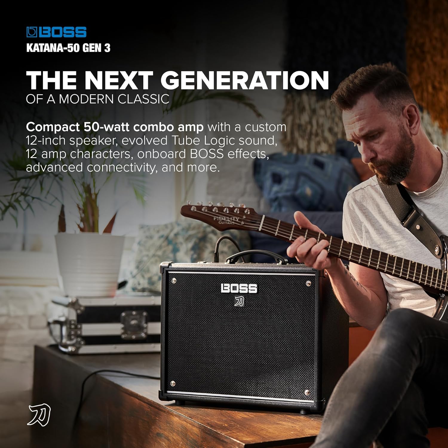 Boss Katana 50 G3, Gen 3 50-watt 1x12'' Guitar Combo Amplifier