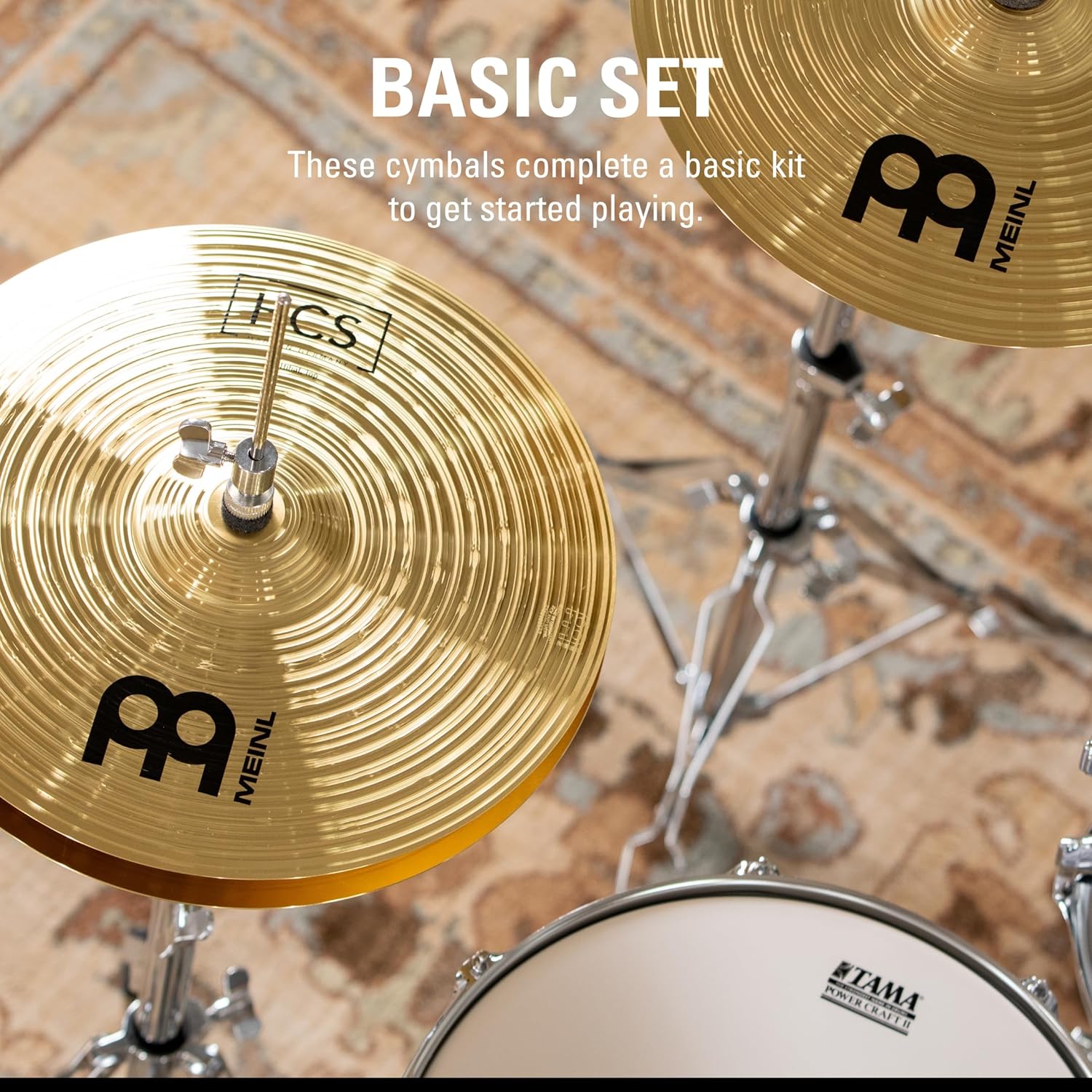 Meinl HCS1418+14C 3-piece Cymbal Pack and FREE 14" Crash Free Cymbal Bag |  MEINL |  CYMBAL-SETS |  Zoso Music