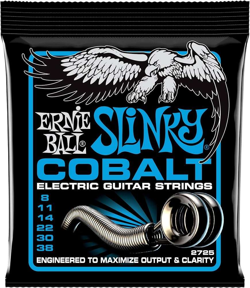 Ernie Ball Extra Slinky Cobalt Electric Guitar Strings, 8-38 | Zoso Music Sdn Bhd