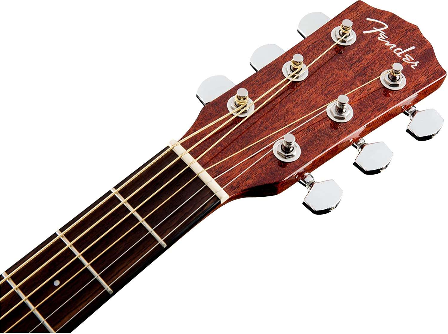Fender CD-140SCE Dreadnought Acoustic Guitar w/Case, Walnut FB, All-Mahogany