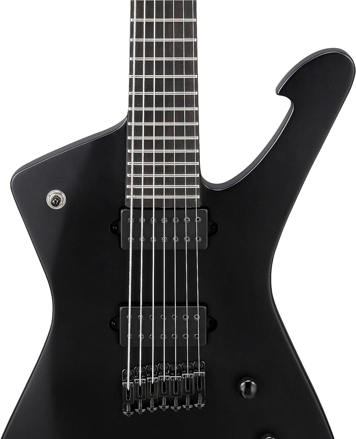 Ibanez Iron Label Iceman ICTB721 7-string Electric Guitar - Black Flat |  IBANEZ |  ELECTRIC GUITAR |  Zoso Music