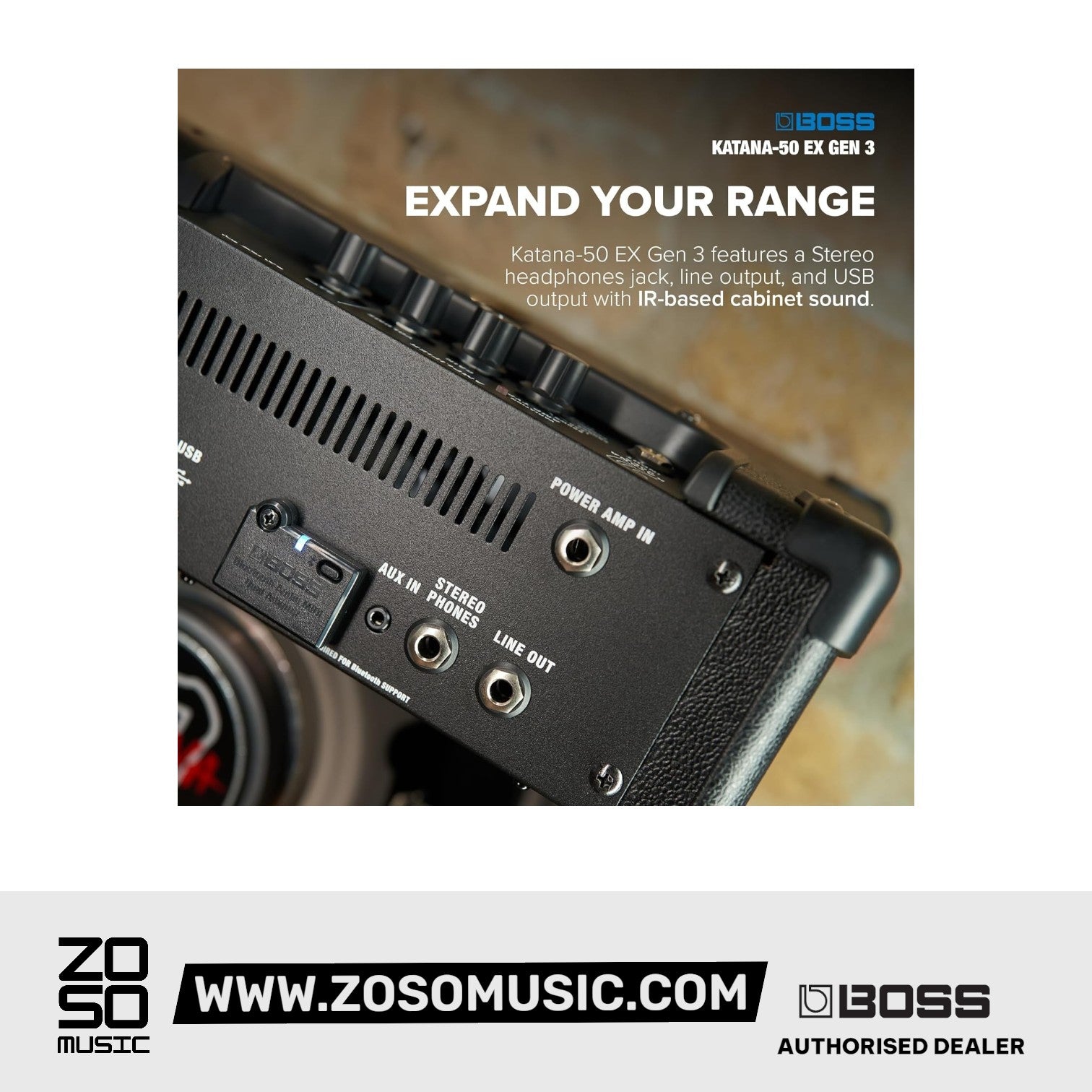 Boss Katana 50 EX G3 - Gen 3 50-watt 1x12'' Guitar Combo Amplifier |  BOSS |  AMPLIFIER-CABINET |  Zoso Music