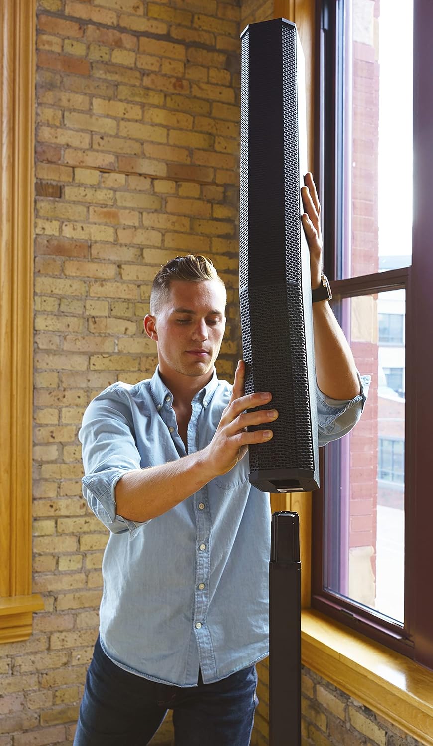 EV Electro-Voice Evolve 50 Powered Column Speaker - Black