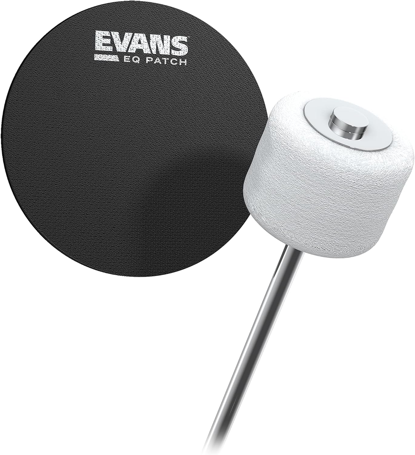 Evans EQPB1 Black Nylon Bass Drum EQ Single Patch (x2) | Zoso Music Sdn Bhd