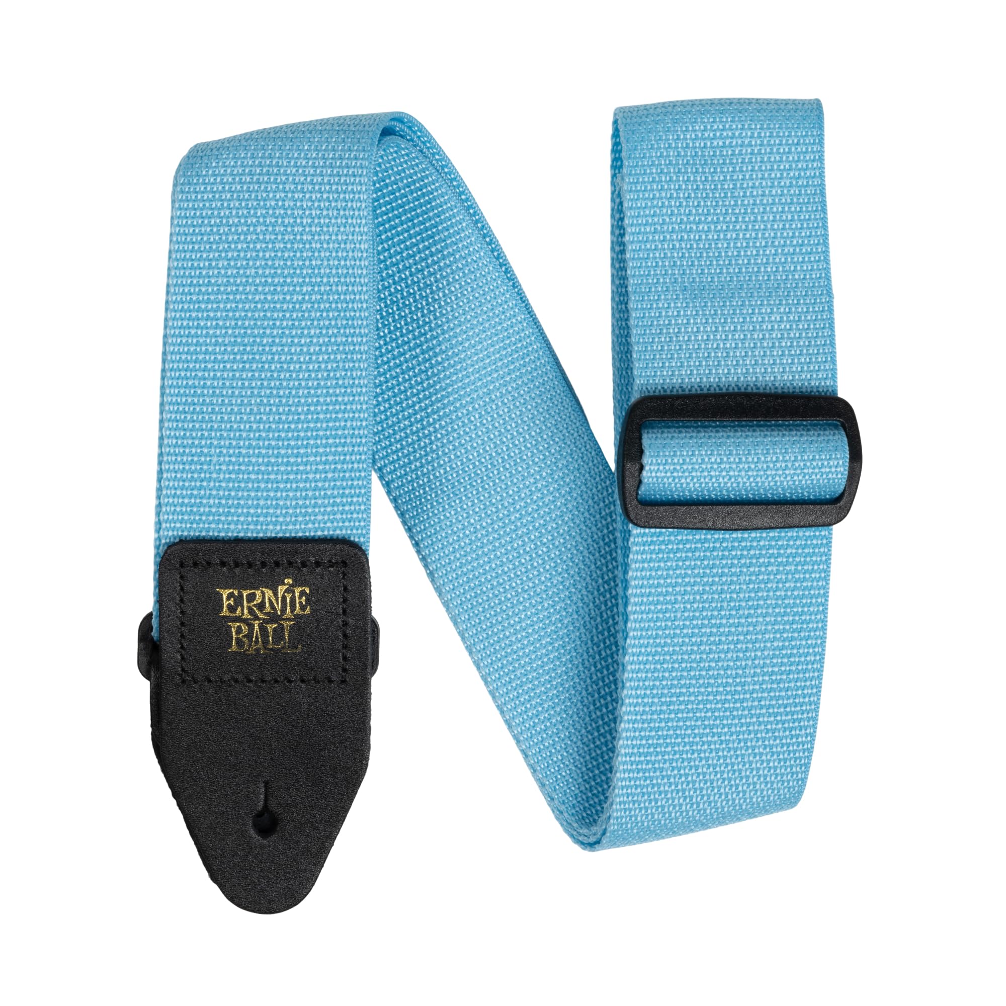 Ernie Ball P05377 Polypro Guitar Strap With Leather Ends, Breaker Blue | Zoso Music Sdn Bhd
