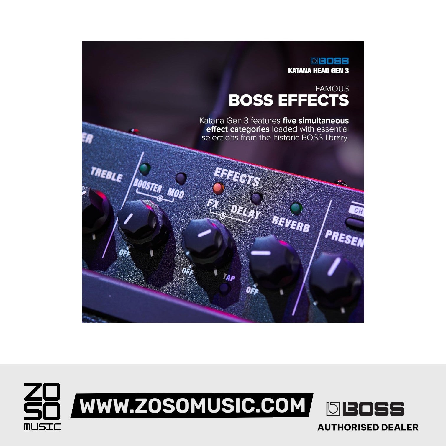 Boss Katana Head Gen 3 100-watt Guitar Amplifier Head |  BOSS |  AMPLIFIER-CABINET |  Zoso Music