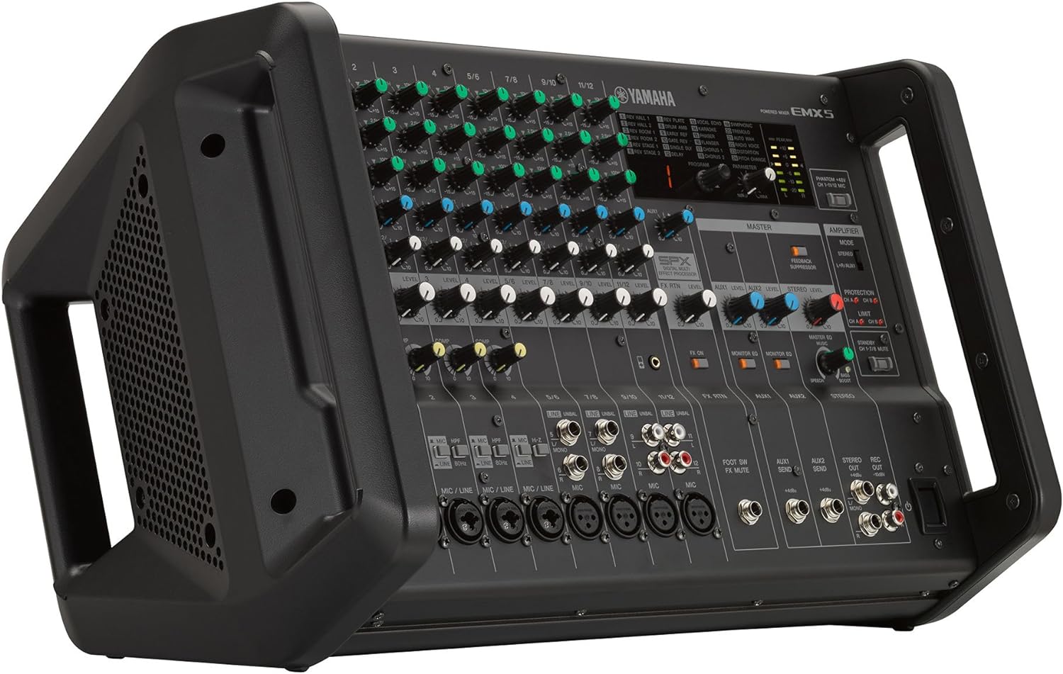Yamaha EMX5 12-channel 1260W Powered Mixer |  YAMAHA PRO AUDIO |  MIXER-POWERED |  Zoso Music