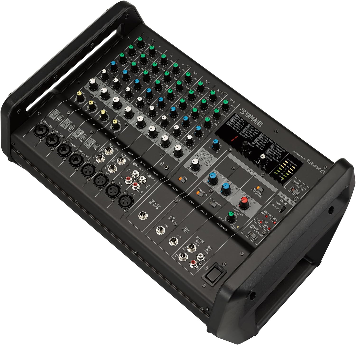 Yamaha EMX5 12-channel 1260W Powered Mixer |  YAMAHA PRO AUDIO |  MIXER-POWERED |  Zoso Music