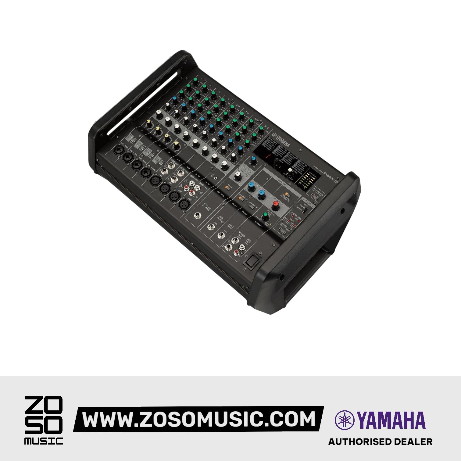 Yamaha EMX5 12-channel 1260W Powered Mixer |  YAMAHA PRO AUDIO |  MIXER-POWERED |  Zoso Music