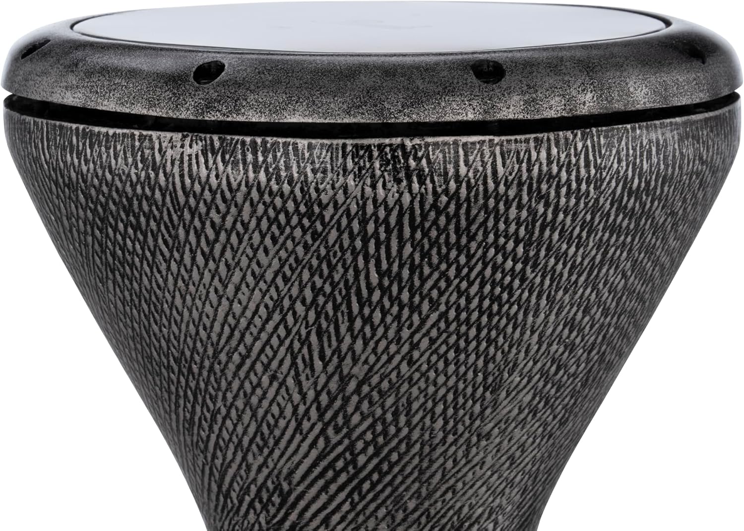 Pearl Fiberglass Doumbek - Artisan Antique Aluminum Finish |  PEARL |  PERCUSSION-DOUMBEK |  Zoso Music