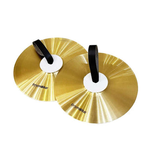 DrumBito MC-P14BR Primary Series Marching Band Cymbals 14" - Pair (Free Leather Cymbal Straps & Cymbal Felts)  | Zoso Music Sdn Bhd