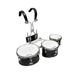 DrumBito MT-P81012 Primary Series Marching Trio Tom 8", 10" & 12" with Carrier & Drumsticks - Black Sparkle (Tenor Drum)
 | Zoso Music Sdn Bhd