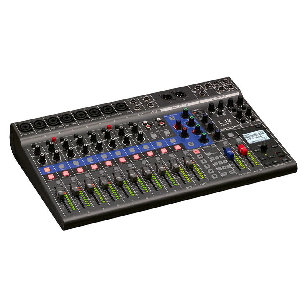Zoom LiveTrak L-12  Front View Zoso Music 