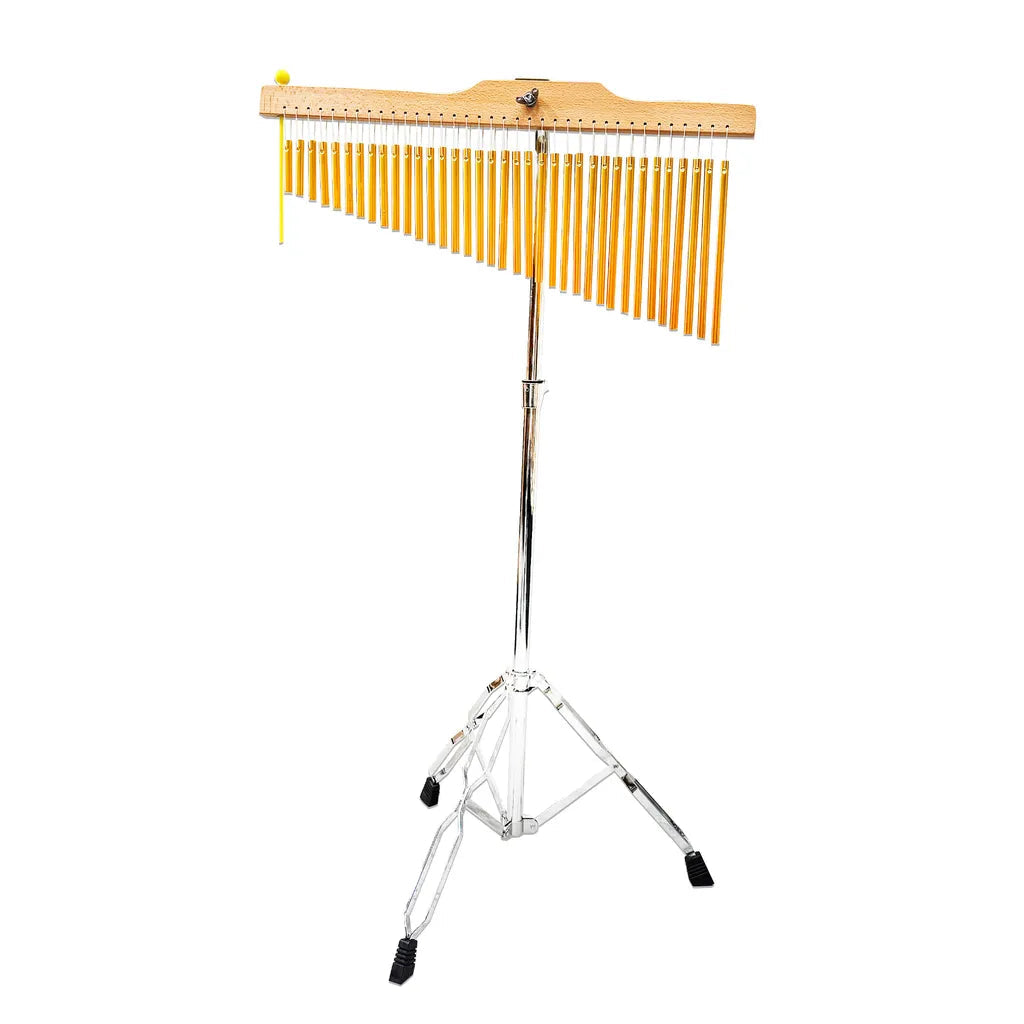 DrumBito BC-36G Bar Chimes 36-bars with Solid Adjustable Stand - Gold | Zoso Music Sdn Bhd
