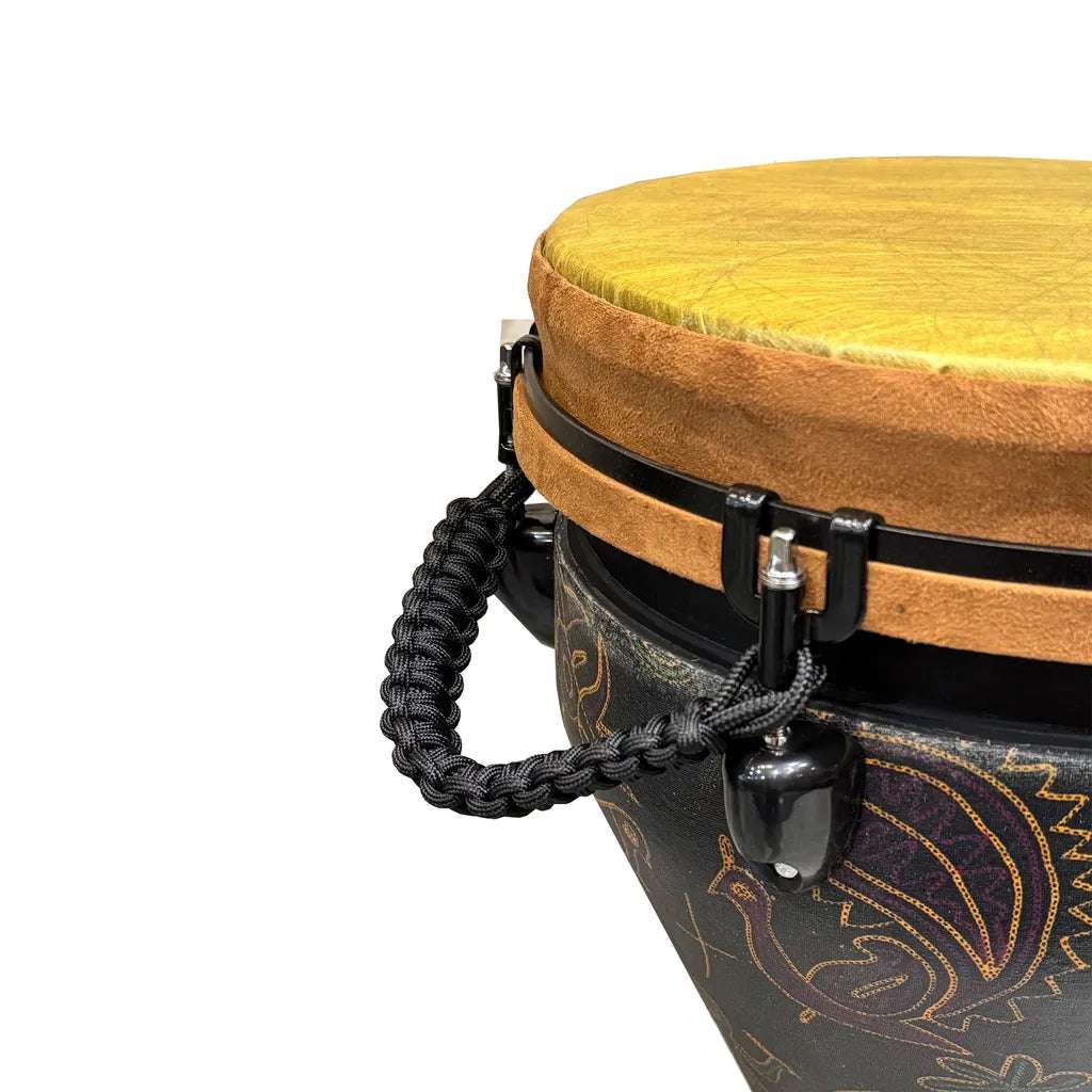 DrumBito DJ-012-EG Remo Style Key Tuned Djembe 12” with Padded Bag & Drum Key- Egyptian Design