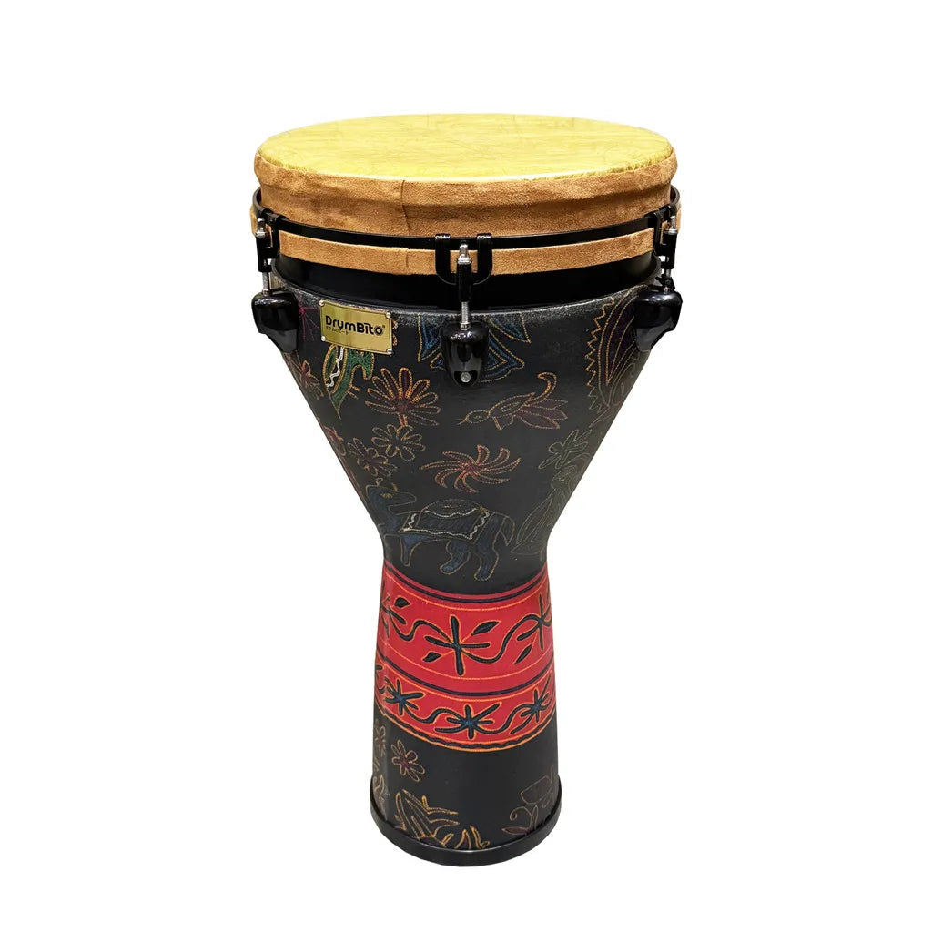 DrumBito DJ-012-EG Remo Style Key Tuned Djembe 12” with Padded Bag & Drum Key- Egyptian Design
 | Zoso Music Sdn Bhd