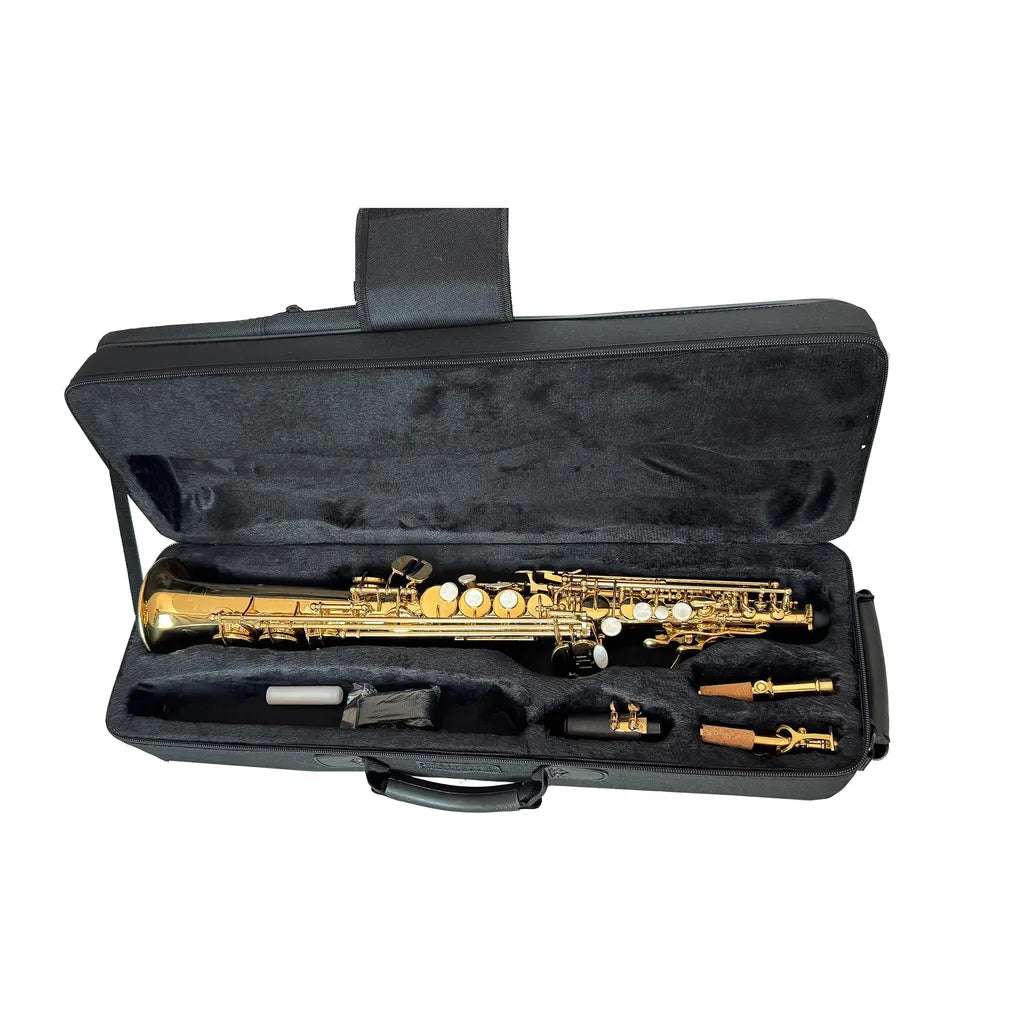 FujinTon SS-100 Student Series Soprano Saxophone with Case - Lacquer