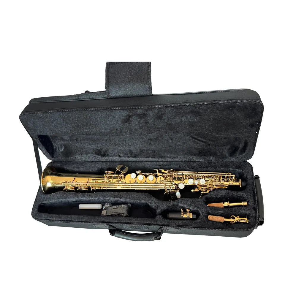 FujinTon SS-100 Student Series Soprano Saxophone with Case - Lacquer