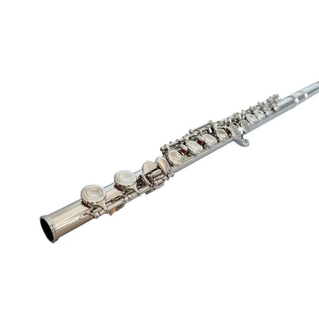 FujinTon FL-100 Student Series Flute in C key with E/mechanism & Case - Nickel Plated