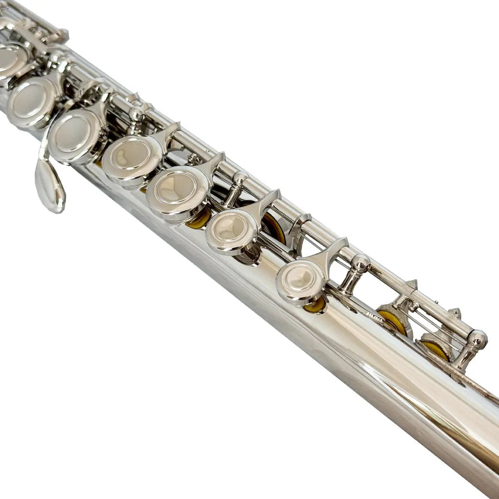 FujinTon FL-100 Student Series Flute in C key with E/mechanism & Case - Nickel Plated