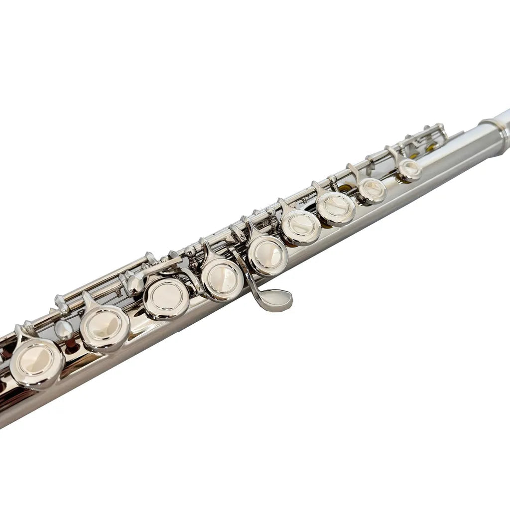 FujinTon FL-100 Student Series Flute in C key with E/mechanism & Case - Nickel Plated