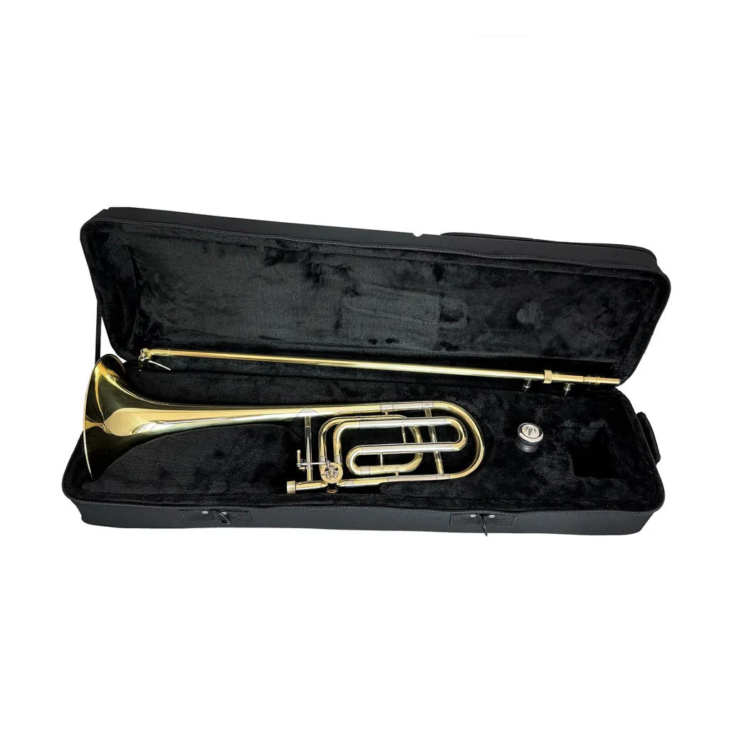FujinTon SL-203 Student Premium Series Bb Tenor Trombone with F Attachment & Case - Lacquer