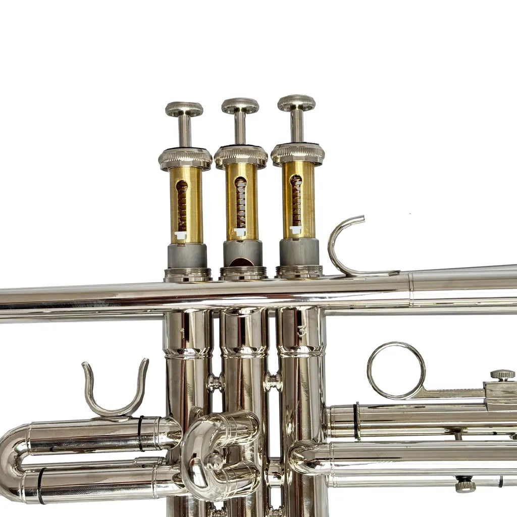 FujinTon TR-100N Student Series Bb Trumpet with Case - Nickel Plated