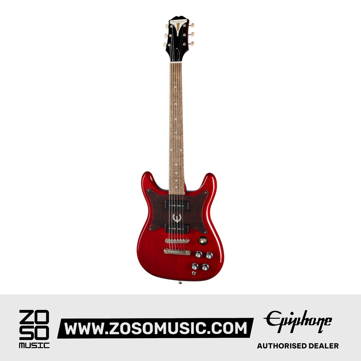 Epiphone EOWLCHNH1 Wilshire P-90s Electric Guitar - Cherry ( + FREE Gator GBE-ELECT Gig Bag ) |  EPIPHONE |  ELECTRIC GUITAR |  Zoso Music