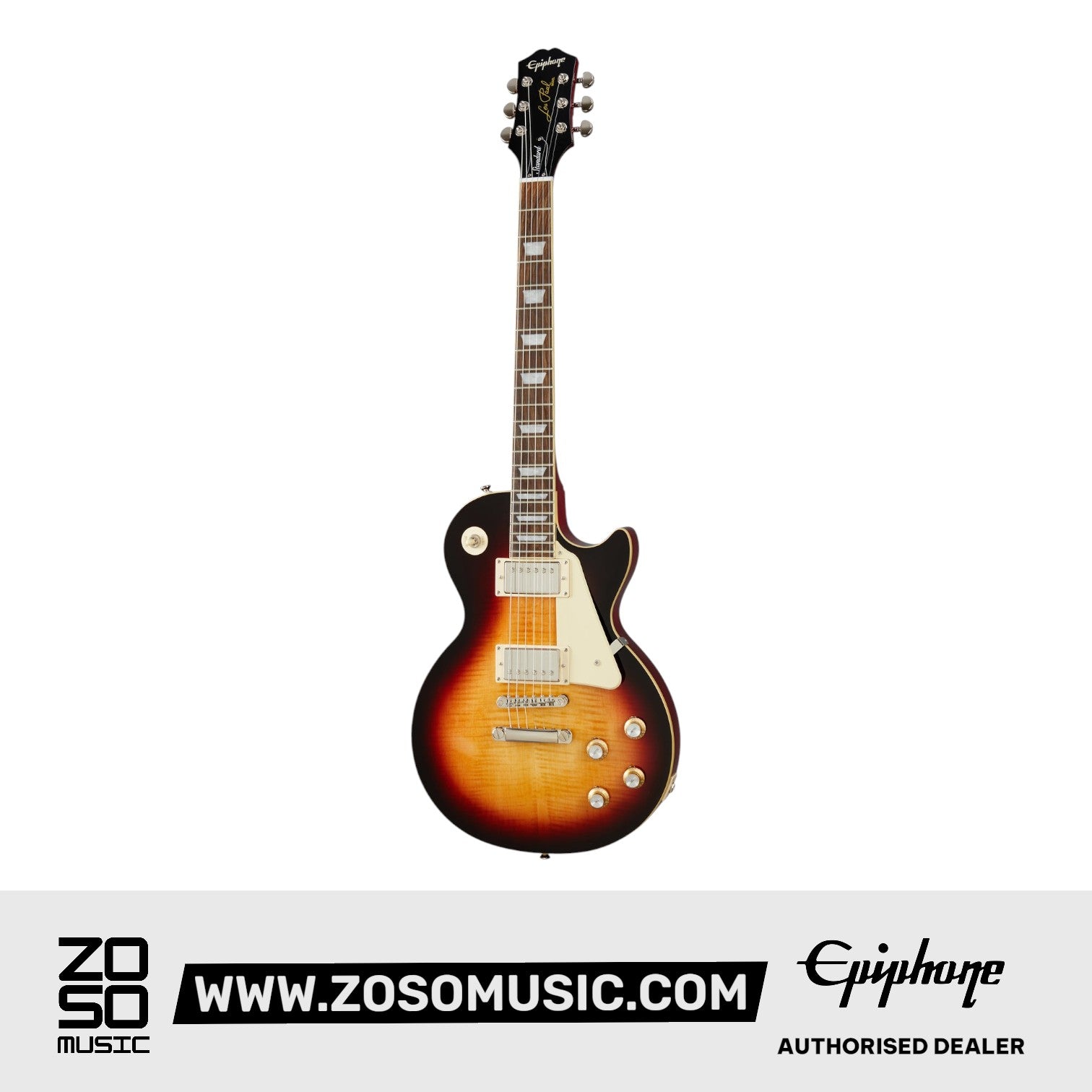 EPIPHONE LES PAUL STANDARD 60S ELECTRIC GUITAR ,BOURBON BURST COLOR, EILS6BBNH1 | EPIPHONE , Zoso Music