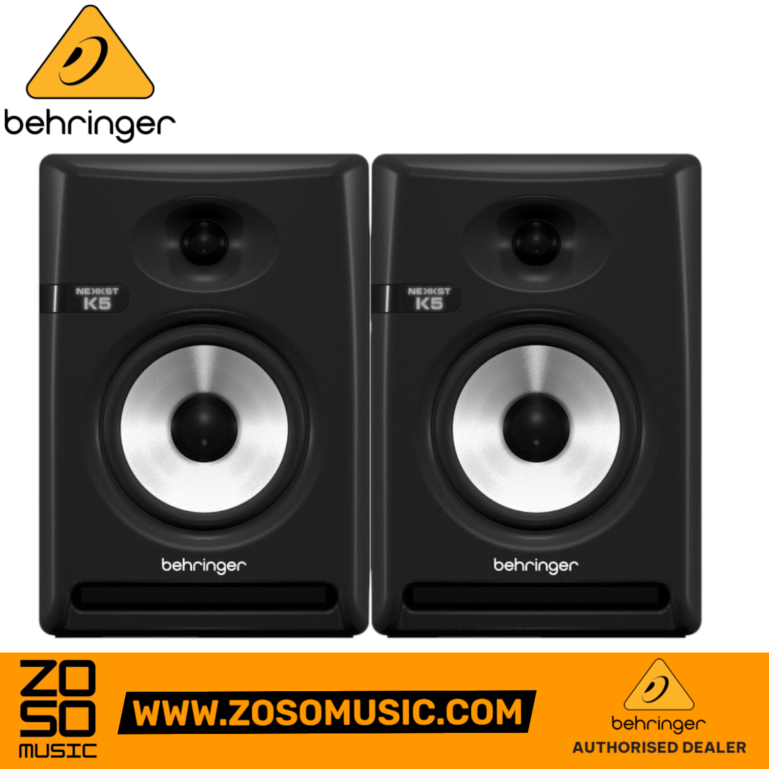 Behringer Nekkst K5 5" Powered Studio Monitor - Pair | BEHRINGER , Zoso Music