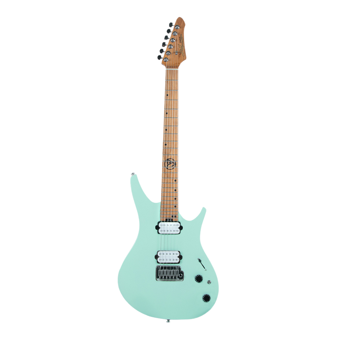 J&D DX100 Electric Guitar Roasted Maple Neck Mint Green