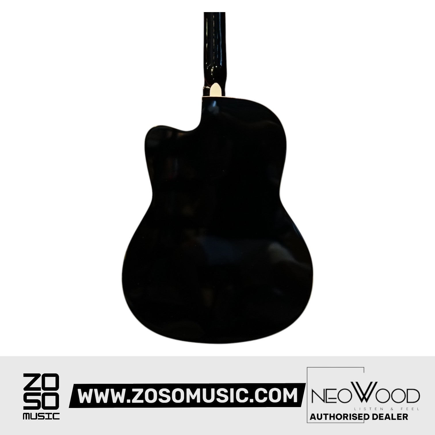 Neowood C10 BK 39Inch Acoustic Guitar Gloss Finish Black |  NEOWOOD |  ACOUSTIC GUITAR |  Zoso Music
