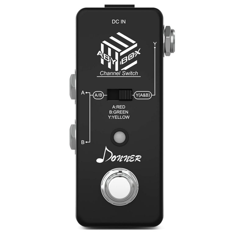 Donner Ec1162 Aby Box Line Selector Ab Switch Mini Guitar Effect Pedal True Bypass | Zoso Music Sdn Bhd