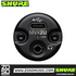 Zoso Music Shure MVX2U digital audio interface showing USB-C port and headphone jack on a compact black circular body