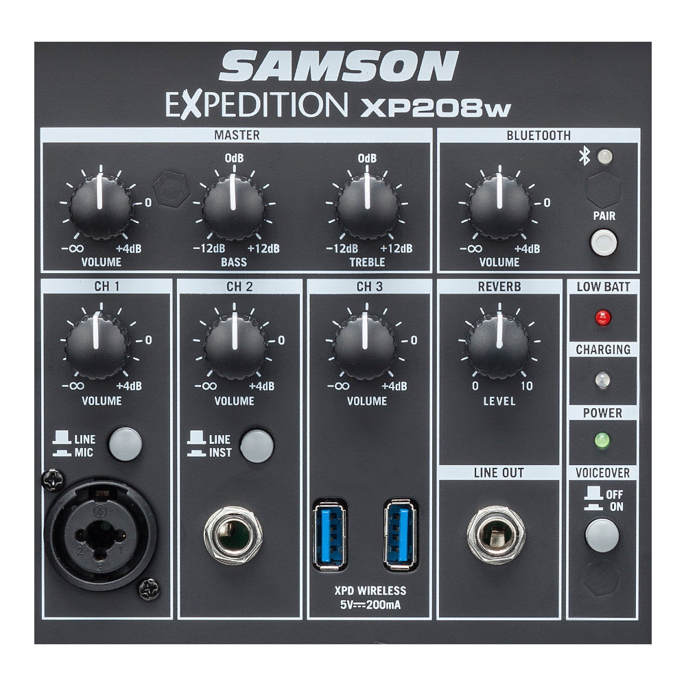 Samson Expedition XP208w Close UP Zoso Music