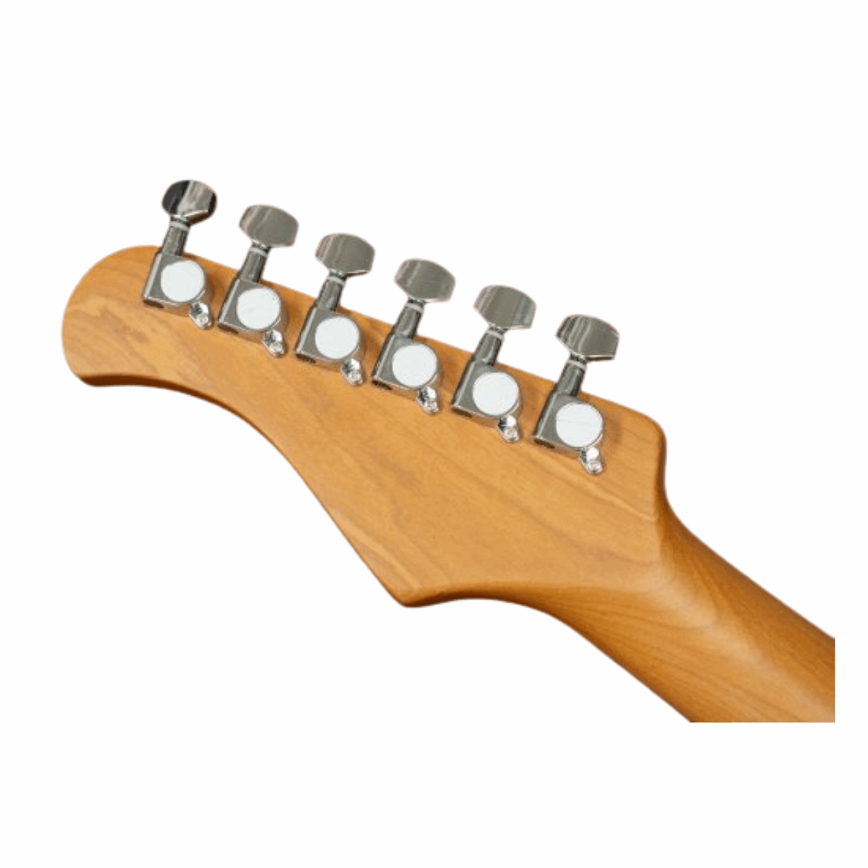 Bacchus Bst-1-rsm/m-owh Universe Series Roasted Maple Electric Guitar, Olympic White With Bag