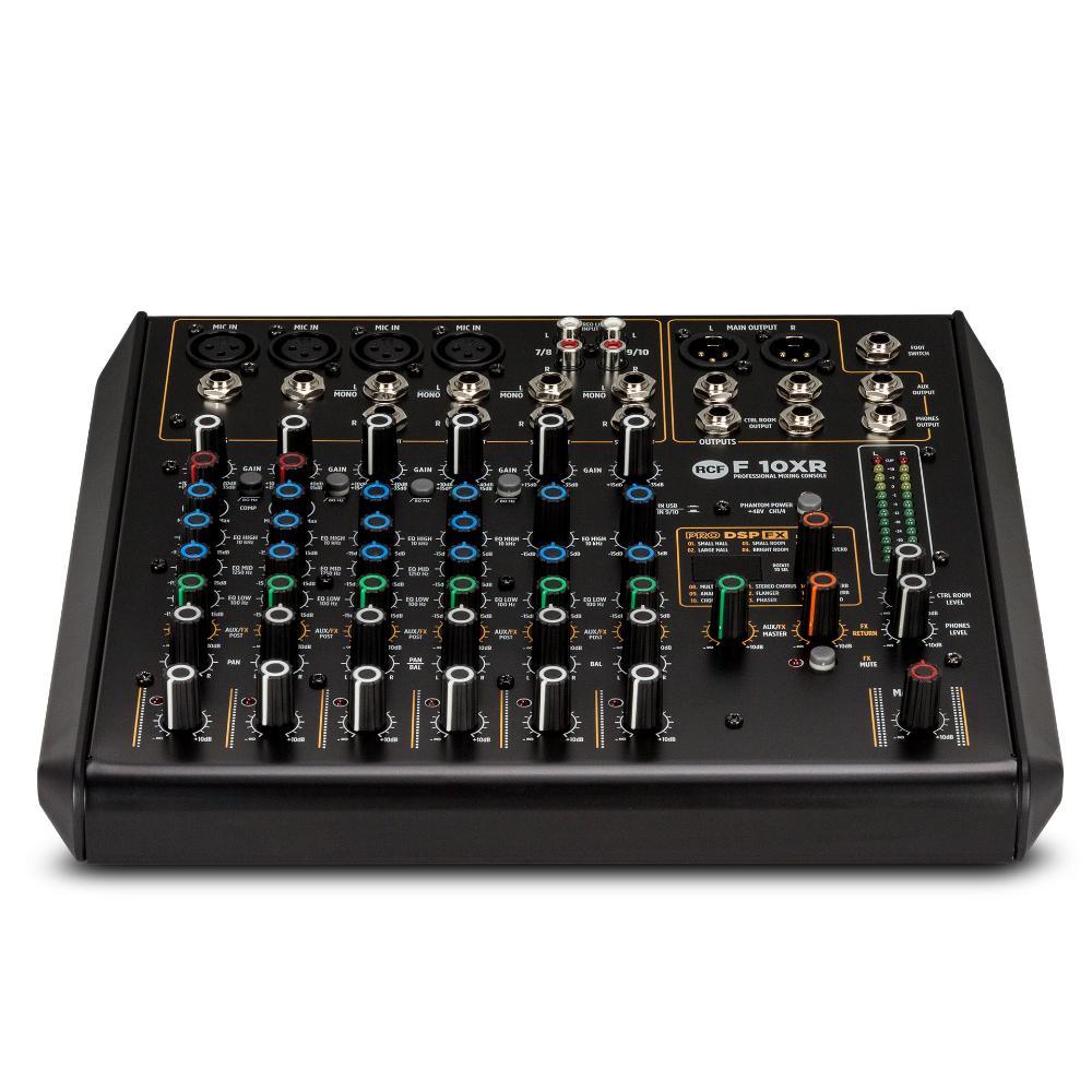 RCF F10xr 10-channel Mixing Console With Multi-fx & Recording | Zoso Music Sdn Bhd