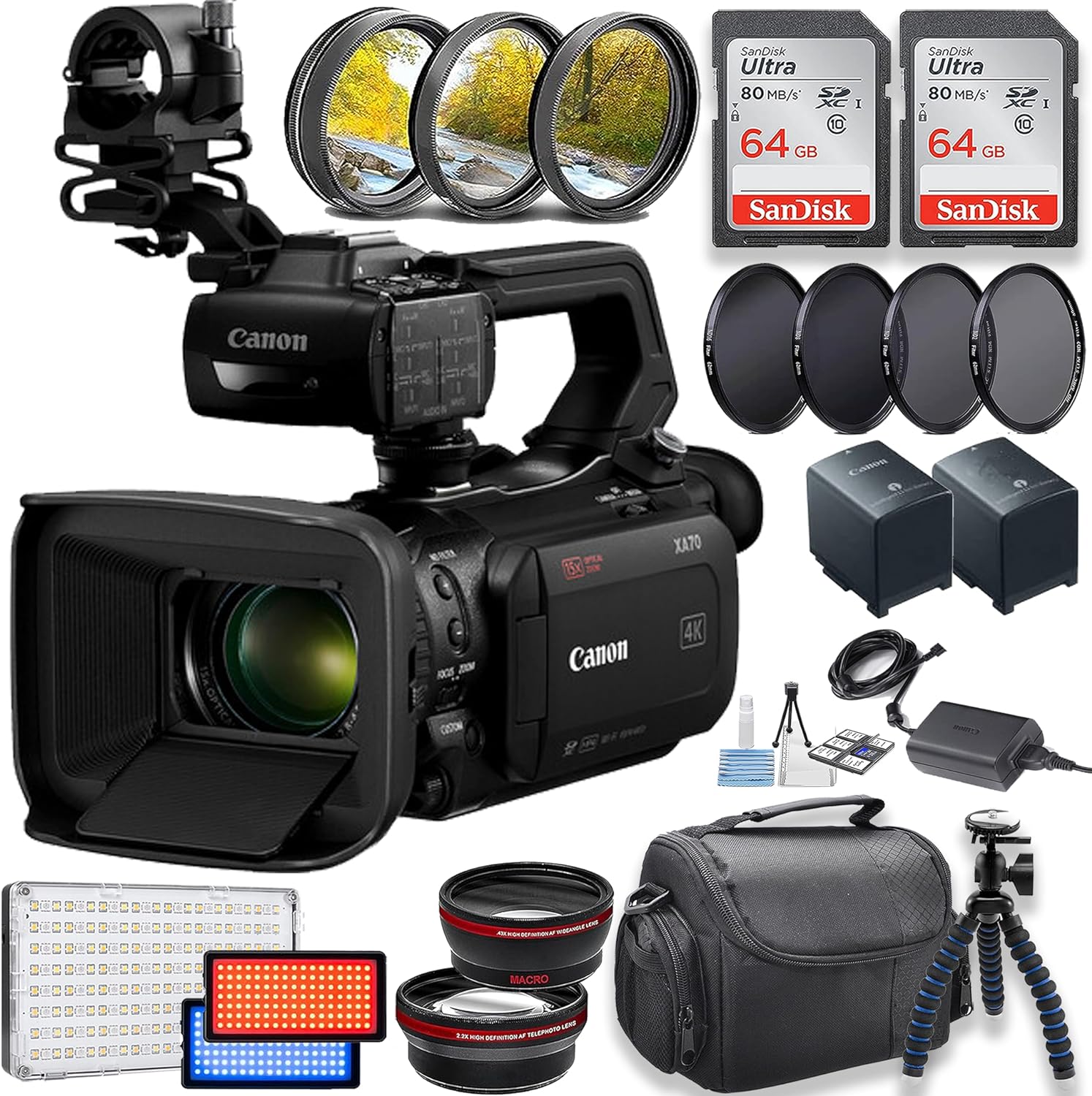 Canon XA70 UHD 4K30 Camcorder |  CANON |  LIVE STUDIO - TIMECODE |  Zoso Music