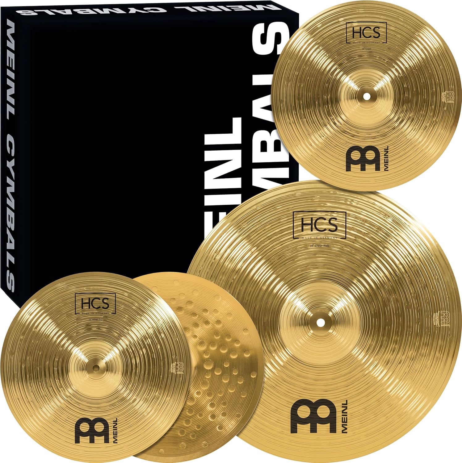 Meinl HCS1418+14C 3-piece Cymbal Pack and FREE 14" Crash Free Cymbal Bag | Zoso Music Sdn Bhd