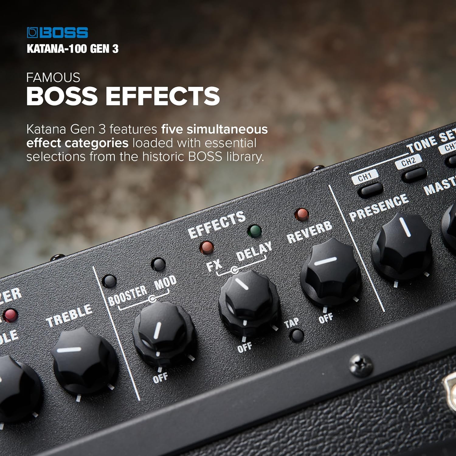 Boss Katana 100 G3 - Gen 3 100-watt 1x12'' Guitar Combo Amplifier |  BOSS |  AMPLIFIER-CABINET |  Zoso Music