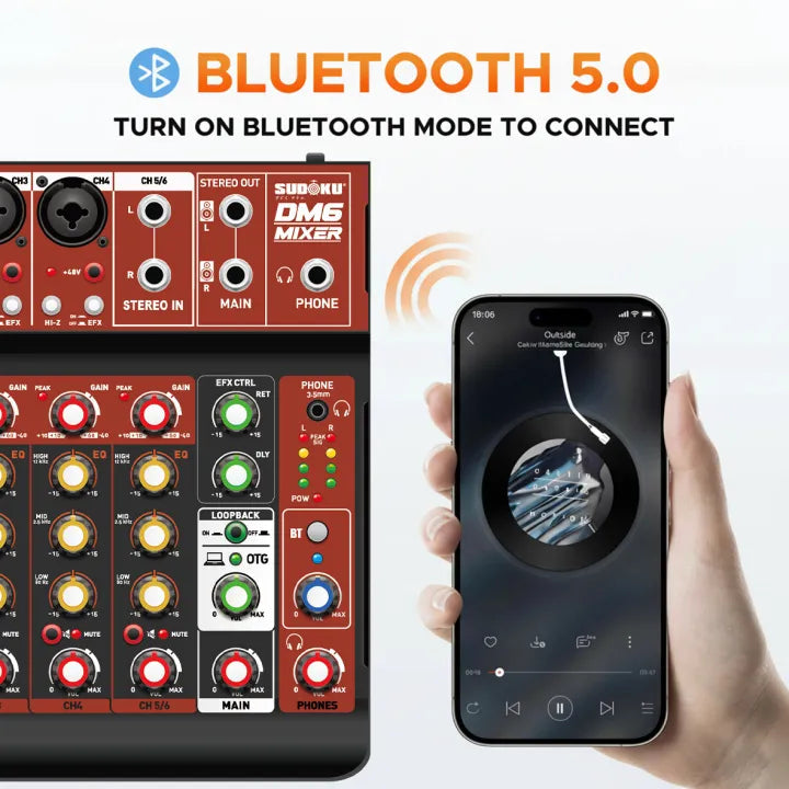 Sudoku DM6 Instrument Recording Mixer |  SUDOKU |  MIXER-ANALOG |  Zoso Music