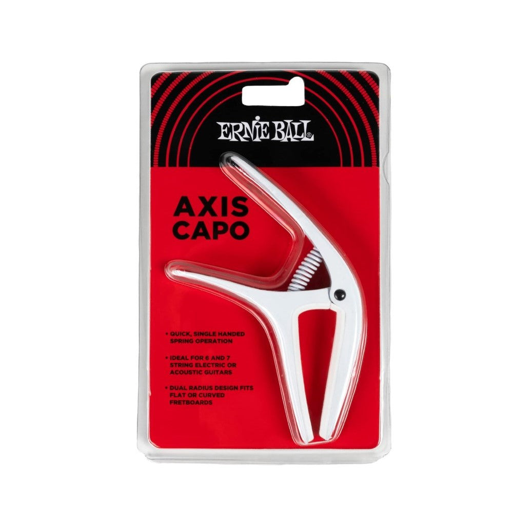Ernie Ball P09610 Axis Capo, White |  ERNIE BALL |  CAPO |  Zoso Music