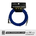 Neowood AMO002 3 & 6 Meter QTR- Right Angled QTR Instrument Cable |  NEOWOOD |  CABLES |  Zoso Music